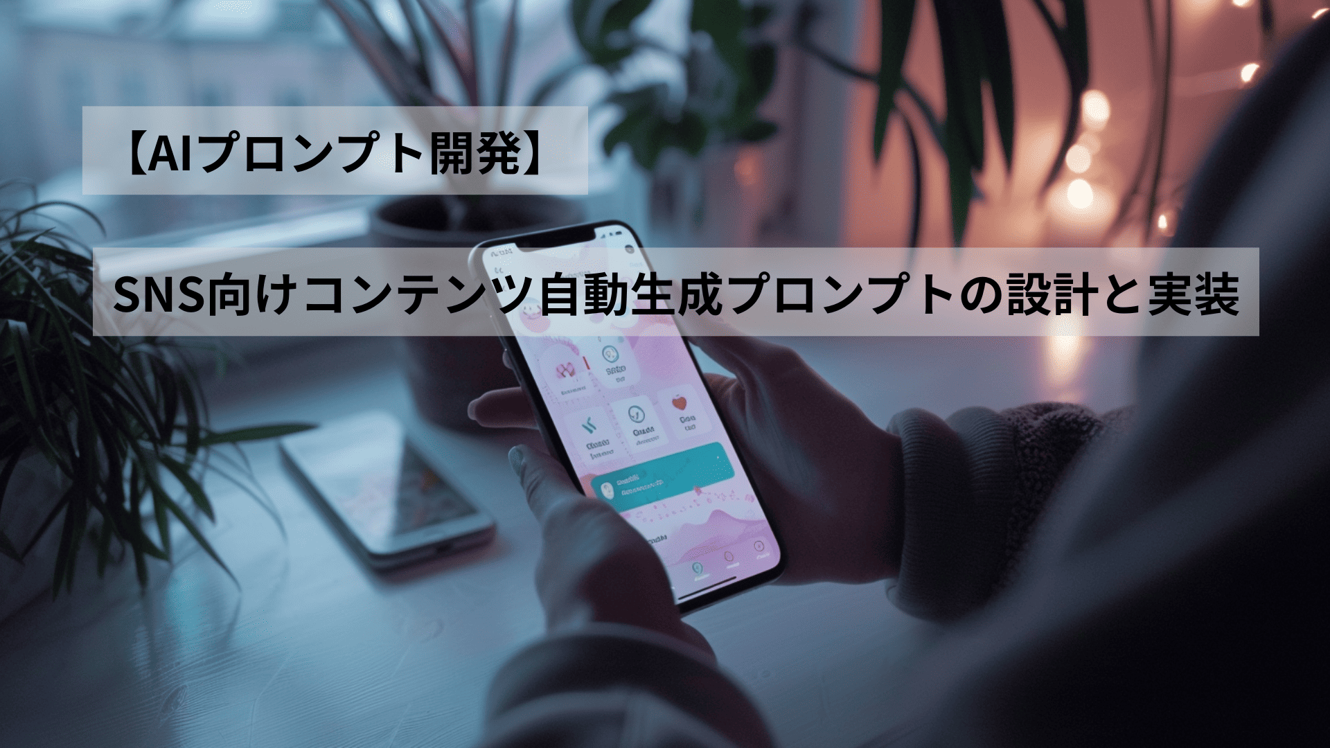 【AIプロンプト開発】SNS向けコンテンツ自動生成プロンプトの設計と実装のアイキャッチ画像